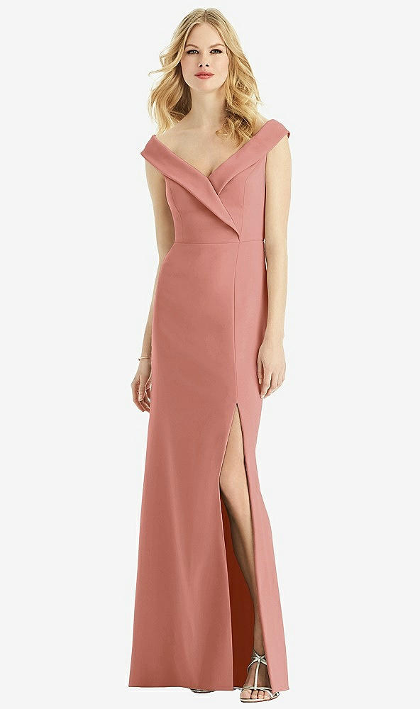 Front View - Desert Rose Bella Bridesmaids Dress BB112