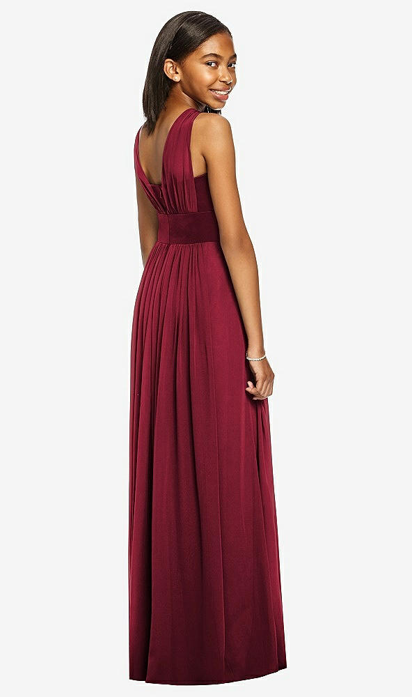 Back View - Burgundy Dessy Collection Junior Bridesmaid Dress JR543