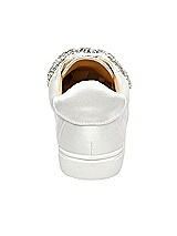 Rear View Thumbnail - White Betsey Blue Maxi Satin Bridal Sneaker 