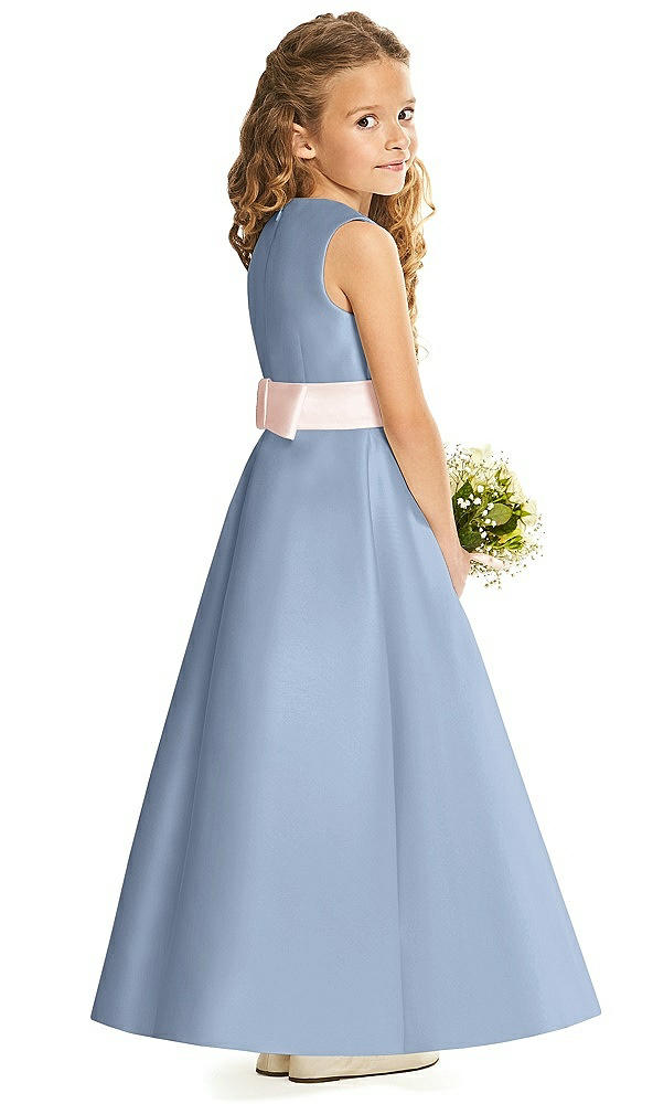 Back View - Cloudy & Blush Flower Girl Dress FL4062