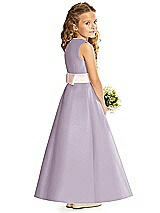 Rear View Thumbnail - Lilac Haze & Blush Flower Girl Dress FL4062