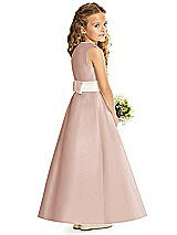 Rear View Thumbnail - Toasted Sugar & Blush Flower Girl Dress FL4062