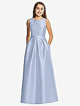 Front View Thumbnail - Sky Blue Alfred Sung Junior Bridesmaid Style JR544