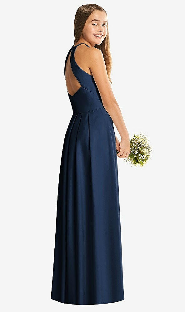 Back View - Midnight Navy Social Junior Bridesmaid Style JR547