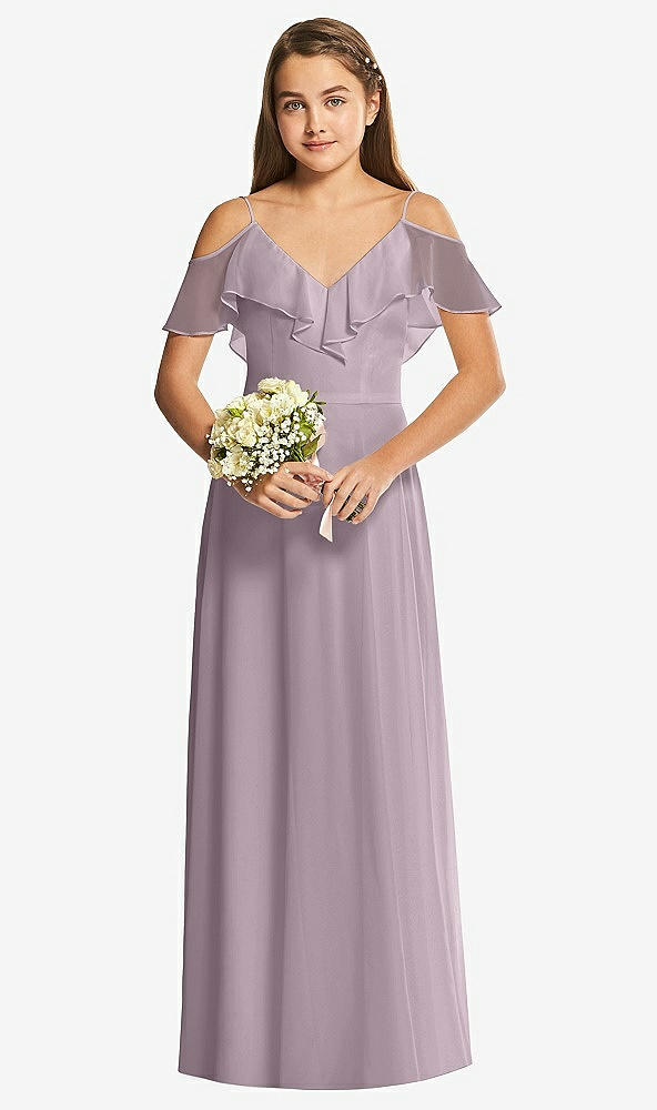 Front View - Lilac Dusk Dessy Collection Junior Bridesmaid Dress JR548