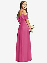 Rear View Thumbnail - Tea Rose Dessy Collection Junior Bridesmaid Dress JR548