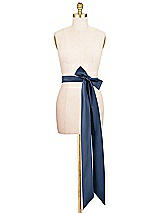 Alt View 2 Thumbnail - Midnight Navy Satin Twill Wedding Sash