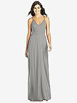 Front View Thumbnail - Chelsea Gray Criss Cross Back A-Line Maxi Dress