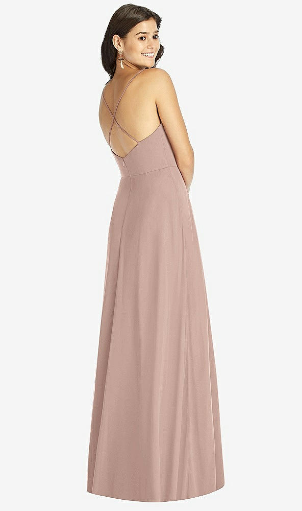 Back View - Neu Nude Criss Cross Back A-Line Maxi Dress