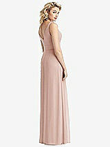 Rear View Thumbnail - Toasted Sugar Sleeveless Pleated Skirt Maxi Dress with Pockets