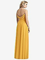 Front View Thumbnail - NYC Yellow Cowl-Back Double Strap Maxi Dress with Side Slit