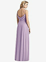 Front View Thumbnail - Pale Purple Cowl-Back Double Strap Maxi Dress with Side Slit