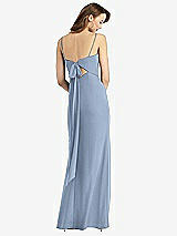 Alt View 3 Thumbnail - Cloudy Tie-Back Cutout Trumpet Gown with Front Slit