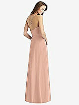 Rear View Thumbnail - Pale Peach Cowl Neck Criss Cross Back Maxi Dress