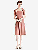 Alt View 1 Thumbnail - Desert Rose Loop Convertible Midi Dress