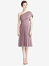 Front View Thumbnail - Dusty Rose Loop Convertible Midi Dress