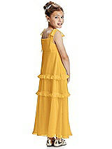 Rear View Thumbnail - NYC Yellow Flower Girl Dress FL4071