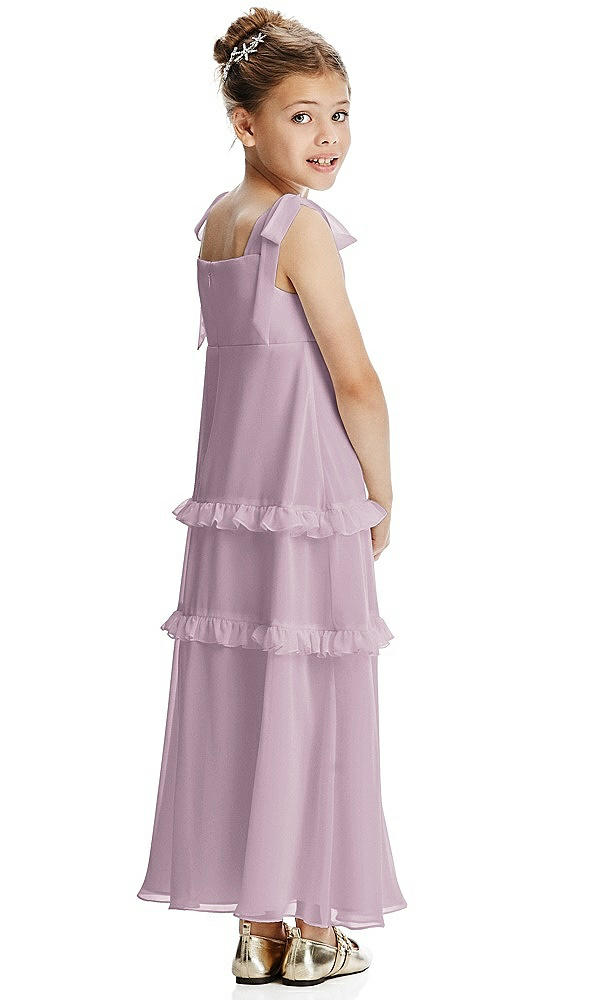 Back View - Suede Rose Flower Girl Dress FL4071