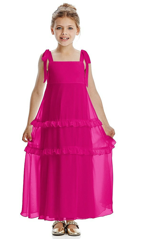 Front View - Think Pink Flower Girl Dress FL4071