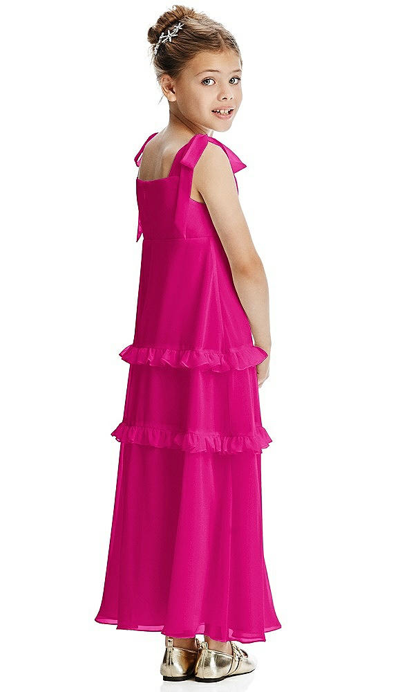 Back View - Think Pink Flower Girl Dress FL4071