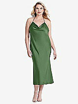 Alt View 2 Thumbnail - Vineyard Green Cowl-Neck Convertible Midi Slip Dress - Piper