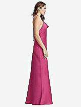 Side View Thumbnail - Tea Rose Cowl-Neck Convertible Maxi Slip Dress - Reese