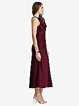 Side View Thumbnail - Cabernet Cowl-Neck Midi Tank Dress - Esme