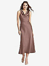 Front View Thumbnail - Sienna Cowl-Neck Midi Tank Dress - Esme