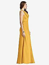 Side View Thumbnail - NYC Yellow Cowl-Neck Maxi Tank Dress - Nova