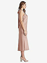 Side View Thumbnail - Toasted Sugar Tie Neck Cutout Midi Tank Dress - Lou