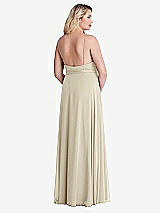 Alt View 2 Thumbnail - Champagne Chiffon Maxi Wrap Dress with Sash - Cora