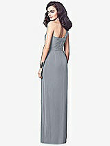 Alt View 2 Thumbnail - Platinum One-Shoulder Draped Maxi Dress with Front Slit - Aeryn
