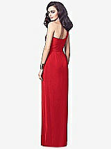 Alt View 2 Thumbnail - Parisian Red One-Shoulder Draped Maxi Dress with Front Slit - Aeryn