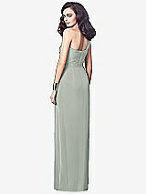 Alt View 2 Thumbnail - Willow Green One-Shoulder Draped Maxi Dress with Front Slit - Aeryn