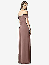 Rear View Thumbnail - Sienna Off-the-Shoulder Ruched Chiffon Maxi Dress - Alessia