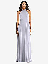 Alt View 2 Thumbnail - Silver Dove High Neck Halter Backless Maxi Dress