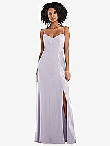 Front View Thumbnail - Moondance Tie-Back Cutout Maxi Dress with Front Slit