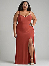 Alt View 1 Thumbnail - Amber Sunset Tie-Back Cutout Maxi Dress with Front Slit