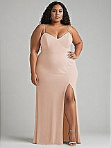 Alt View 1 Thumbnail - Cameo Tie-Back Cutout Maxi Dress with Front Slit